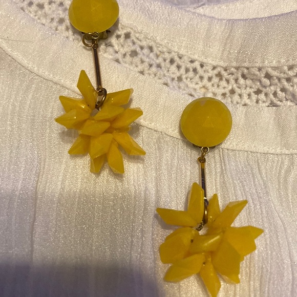 Vintage Jewelry - Vintage vinyl chandelier earrings